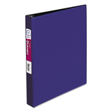 Avery AVE27251 Durable Non-View Binder with DuraHinge and Slant Rings, 3 Rings, 1