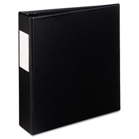 Avery AVE27554 Mini Size Durable Non-View Binder with Round Rings, 3 Rings, 2" Capacity, 8.5 x 5.5, Black
