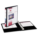 Avery AVE27725 Mini Size Durable View Binder with Round Rings, 3 Rings, 0.5