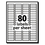 AVERY-DENNISON AVE30617 Laser Address Labels, 1/2 X 1 3/4, White, 2000/pack, Price/PK
