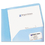 AVERY-DENNISON AVE47811 Plastic Two-Pocket Folder, 20-Sheet Capacity, Translucent Blue, Price/EA