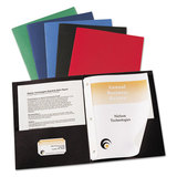 AVERY-DENNISON AVE47975 Two-Pocket Folder, Prong Fastener, Letter, 1/2