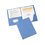 AVERY-DENNISON AVE47976 Two-Pocket Folder, Prong Fastener, Letter, 1/2" Capacity, Light Blue, 25/box, Price/BX