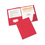 AVERY-DENNISON AVE47979 Two-Pocket Folder, Prong Fastener, Letter, 1/2" Capacity, Red, 25/box, Price/BX