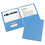 Avery AVE47986 Two-Pocket Folder, 40-Sheet Capacity, 11 x 8.5, Light Blue, 25/Box, Price/BX