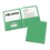 Avery AVE47987 Two-Pocket Folder, 40-Sheet Capacity, 11 x 8.5, Green, 25/Box, Price/BX