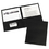 Avery AVE47988 Two-Pocket Folder, 40-Sheet Capacity, 11 x 8.5, Black, 25/Box, Price/BX