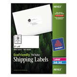 Avery AVE48163 Ecofriendly Laser/inkjet Mailing Labels, 2 X 4, White, 1000/pack
