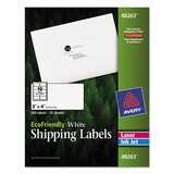 Avery AVE48263 Ecofriendly Laser/inkjet Mailing Labels, 2 X 4, White, 250/pack