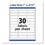 AVERY-DENNISON AVE5260 Easy Peel Laser Address Labels, 1 X 2 5/8, White, 750/pack, Price/PK