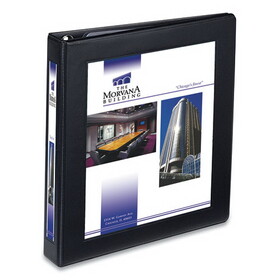 Avery AVE68054 Framed View Heavy-Duty Binder W/locking 1-Touch Ezd Rings, 1" Cap, Black