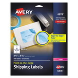 Avery AVE6878 Color Printing Mailing Labels, 3 3/4 X 4 3/4, White, 100/pack