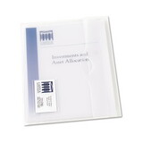 Avery AVE72278 Translucent Document Wallets, Letter, Polypropylene, Translucent, 12/box