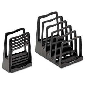 Avery AVE73523 Adjustable File Rack, Five Sections, 8 X 10 1/2 X 11 1/2, Black