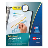 Avery AVE73803 Quick Top & Side Loading Sheet Protectors, Letter, Non-Glare, 50/box