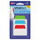 Avery AVE74757 Ultra Tabs Repositionable Tabs, Standard: 2" x 1.5", 1/5-Cut, Assorted Colors (Blue, Green and Red), 48/Pack, Price/PK