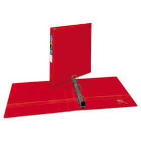 Avery AVE79589 Heavy-Duty Binder With One Touch Ezd Rings, 11 X 8 1/2, 1" Capacity, Red