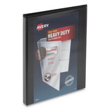 Avery 79766 Heavy-Duty View Binder with DuraHinge and One Touch Slant Rings, 3 Rings, 0.5