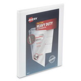Avery AVE79767 Heavy-Duty View Binder with DuraHinge and One Touch Slant Rings, 3 Rings, 0.5