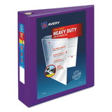Avery AVE79777 Heavy-Duty View Binder with DuraHinge and One Touch EZD Rings, 3 Rings, 2