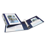 Avery AVE79805 Heavy-Duty View Binder with DuraHinge and One Touch EZD Rings, 3 Rings, 1.5