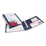 Avery AVE79809 Heavy-Duty View Binder with DuraHinge and One Touch EZD Rings, 3 Rings, 1