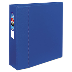 AVERY-DENNISON AVE79884 Heavy-Duty Non-View Binder with DuraHinge and Locking One Touch EZD Rings, 3 Rings, 4" Capacity, 11 x 8.5, Blue