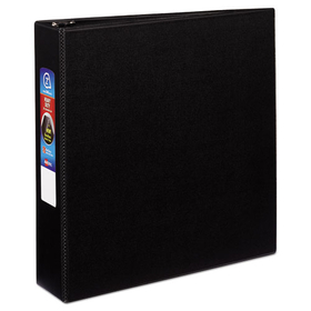 Avery AVE79982 Heavy-Duty Non-View Binder with DuraHinge and One Touch EZD Rings, 3 Rings, 2" Capacity, 11 x 8.5, Black