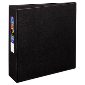 Avery AVE79983 Heavy-Duty Non-View Binder with DuraHinge and Locking One Touch EZD Rings, 3 Rings, 3" Capacity, 11 x 8.5, Black