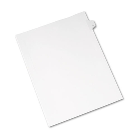 Avery AVE82166 Preprinted Legal Exhibit Side Tab Index Dividers, Allstate Style, 26-Tab, D, 11 x 8.5, White, 25/Pack