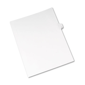 Avery AVE82172 Allstate-Style Legal Exhibit Side Tab Divider, Title: J, Letter, White, 25/pack