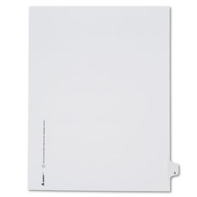 Avery AVE82201 Preprinted Legal Exhibit Side Tab Index Dividers, Allstate Style, 10-Tab, 3, 11 x 8.5, White, 25/Pack