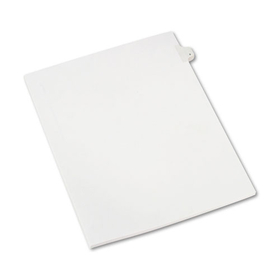 Avery AVE82202 Preprinted Legal Exhibit Side Tab Index Dividers, Allstate Style, 10-Tab, 4, 11 x 8.5, White, 25/Pack