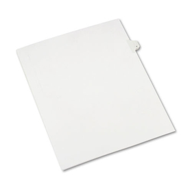 Avery AVE82205 Preprinted Legal Exhibit Side Tab Index Dividers, Allstate Style, 10-Tab, 7, 11 x 8.5, White, 25/Pack