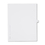Avery AVE82237 Allstate-Style Legal Exhibit Side Tab Divider, Title: 39, Letter, White, 25/pack, Price/PK