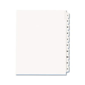 Avery AVE82319 Allstate-Style Legal Exhibit Side Tab Dividers, 10-Tab, I-X, Letter, White