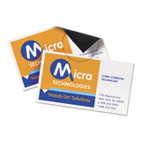 Avery AVE8374 Magnetic Business Cards, Inkjet, 2 x 3.5, White, 30 Cards, 10 Cards/Sheet, 3 Sheets/Pack