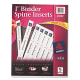 AVERY-DENNISON AVE89103 Binder Spine Inserts, 1