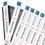 AVERY-DENNISON AVE89103 Binder Spine Inserts, 1" Spine Width, 8 Inserts/sheet, 5 Sheets/pack, Price/PK