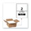 Avery 95526 Waterproof Shipping Labels with TrueBlock Technology, Laser Printers, 5.5 x 8.5, White, 2/Sheet, 500 Sheets/Box, Price/BX