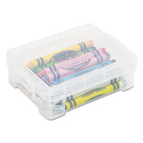 Advantus AVT40311 Super Stacker Crayon Box, Plastic, 4.75 x 3.5 x 1.6, Clear