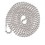 Advantus AVT75417 Id Badge Holder Chain, Ball Chain Style, 36" Long, Nickel Plated, 100/box, Price/BX