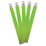 Advantus AVT75443 Crowd Management Wristbands, Sequentially Numbered, 10 X 3/4, Green, 100/pack
