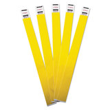 Advantus AVT75444 Crowd Management Wristbands, Sequentially Numbered, 10 X 3/4, Yellow, 100/pack