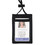 Advantus AVT75453 ID Badge Holders with Convention Neck Pouch, Vertical, Black/Clear 3.25" x 5" Holder, 2.38" x 3.5" Insert, 48" Cord, 12/Pack, Price/PK