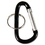 Advantus AVT75555 Carabiner Key Chains, Split Key Rings, Aluminum, Black, 10/pack, Price/PK