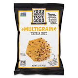 Food Should Taste Good GEM81233 Tortilla Chips, Multigrain with Sea Salt, 1.5 oz, 24/Carton