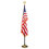 Advantus AVTMBE031400 Deluxe 3 Ft X 5 Ft U.s. Flag, 8 Ft Oak Staff, 2" Gold Fringe, 7" Goldtone Eagle, Price/EA