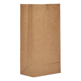 General BAGGH8500 Grocery Paper Bags, 50 lbs Capacity, #8, 6.13"w x 4.13"d x 12.44"h, Kraft, 500 Bags