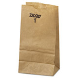 General BAGGK1500 #1 Paper Grocery Bag, 30lb Kraft, Standard 3 1/2 X 2 3/8 X 6 7/8, 500 Bags